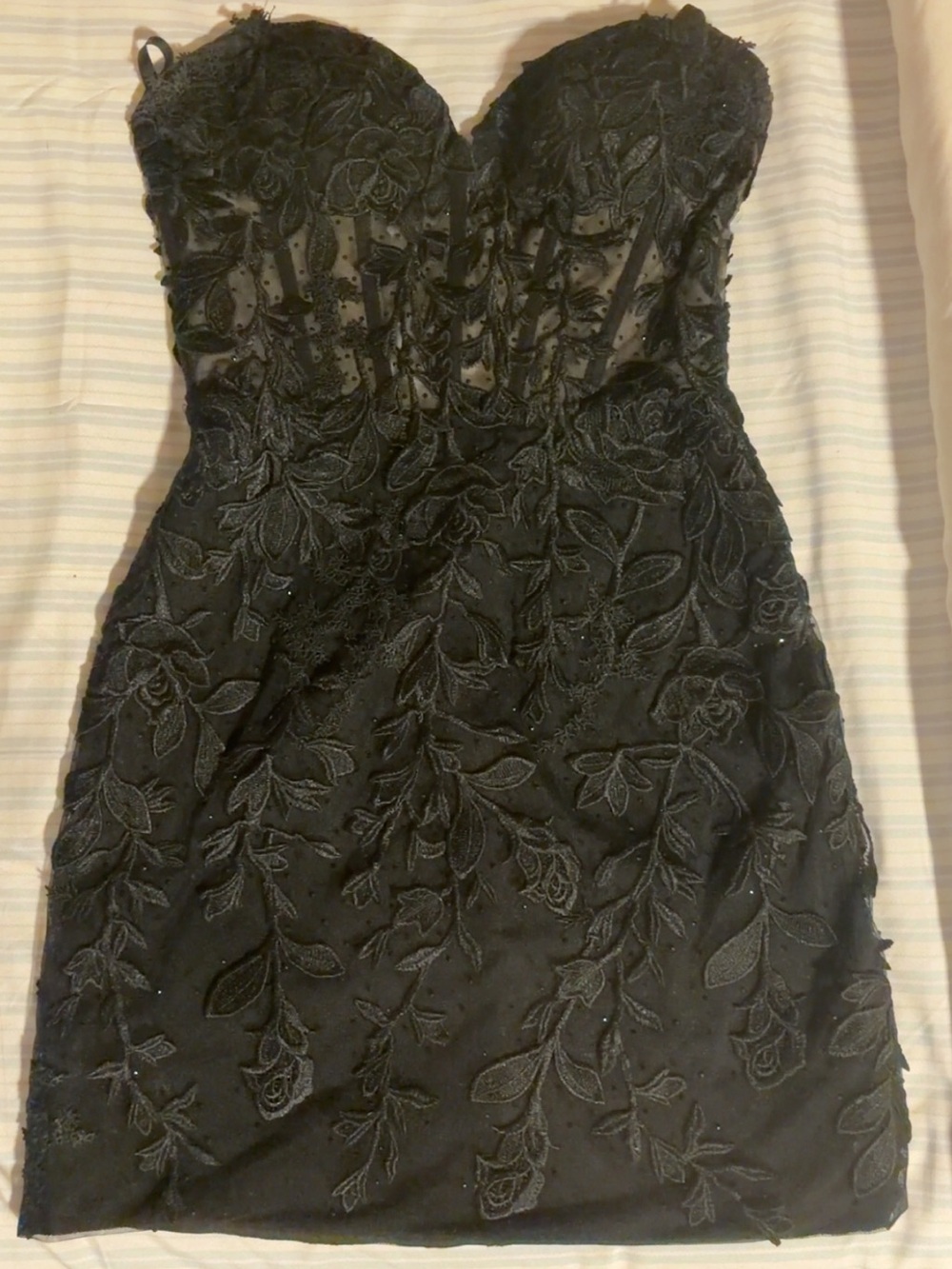 Black strapless Sherri hill hoco dress